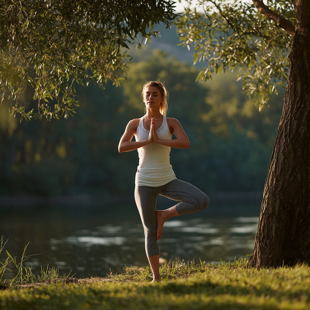 Nyugodt jóga stúdió ambiente
